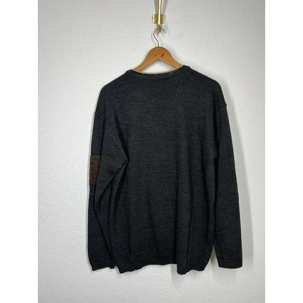 Vintage Morlotti Mens Knit Sweater Large? Polo Horse Embroidering